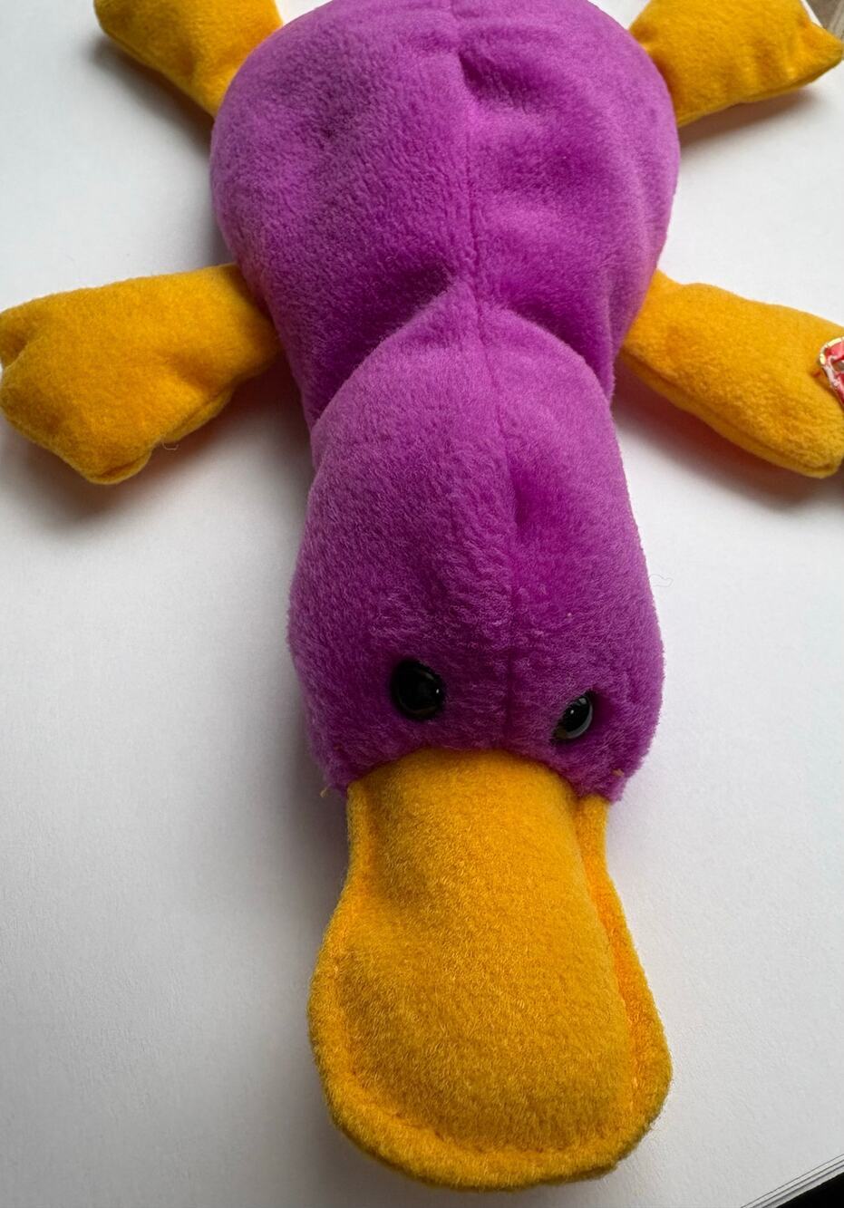Ty Beanie Baby Patti the Platypus 1993 Style 4025 Original 9 PVC Pellets 2 Tag